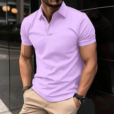 Stijlvol poloshirt voor heren met ademende stof en tijdloos ontwerp, ideaal voor zomerse gelegenheden.