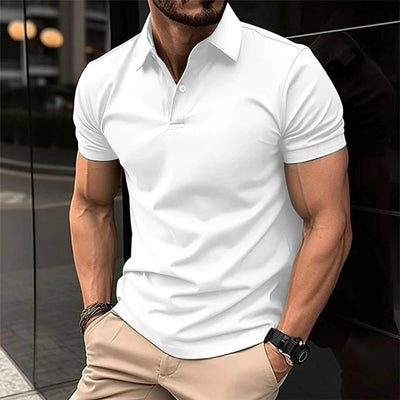 Stijlvol poloshirt voor heren met ademende stof en tijdloos ontwerp, ideaal voor zomerse gelegenheden.