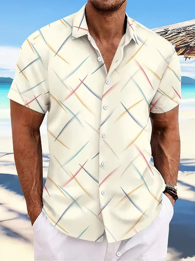 Stijlvol linnen overhemd voor de zomer met een ademende stof en een subtiel design.