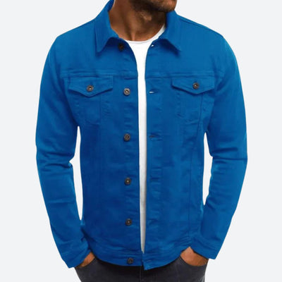 Stijlvolle spijkerjas voor mannen, ideaal voor herfst- en winterdagen, gemaakt van duurzaam denim.