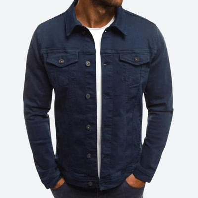 Stijlvolle spijkerjas voor mannen, ideaal voor herfst- en winterdagen, gemaakt van duurzaam denim.
