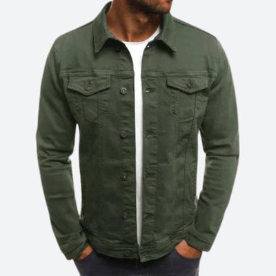 Stijlvolle spijkerjas voor mannen, ideaal voor herfst- en winterdagen, gemaakt van duurzaam denim.