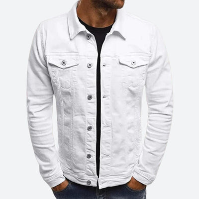 Stijlvolle spijkerjas voor mannen, ideaal voor herfst- en winterdagen, gemaakt van duurzaam denim.