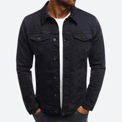Stijlvolle spijkerjas voor mannen, ideaal voor herfst- en winterdagen, gemaakt van duurzaam denim.